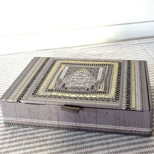 Decorative Gray and Gold Storage Box